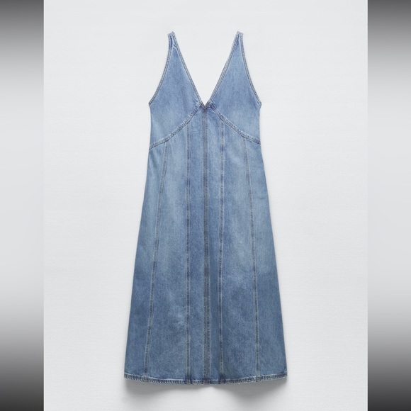 Zara Dresses & Skirts - NWT- Denim Midi Dress